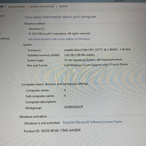 ASUS transformer 10.1"  2-in-1 Ultra HD Touch-Screen Tablet/Laptop model: T100TA - Picture 3 of 11